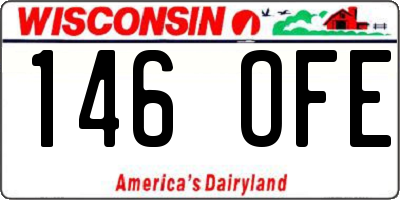 WI license plate 146OFE