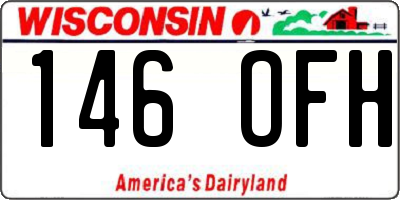 WI license plate 146OFH