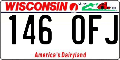 WI license plate 146OFJ
