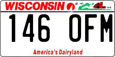 WI license plate 146OFM