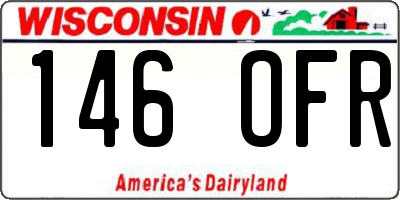 WI license plate 146OFR