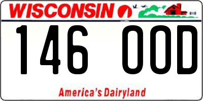 WI license plate 146OOD