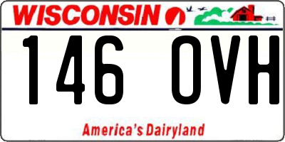 WI license plate 146OVH