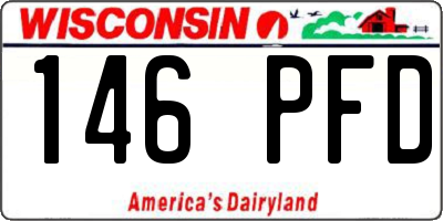 WI license plate 146PFD
