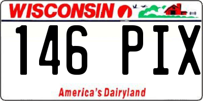 WI license plate 146PIX