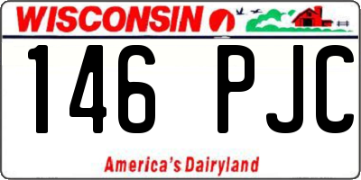 WI license plate 146PJC