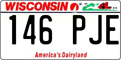 WI license plate 146PJE