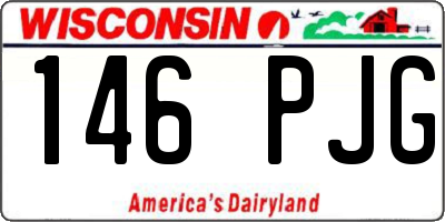 WI license plate 146PJG