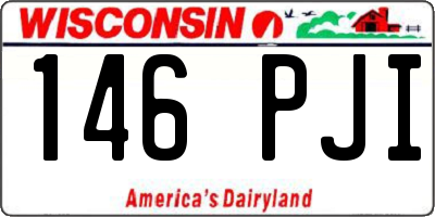 WI license plate 146PJI