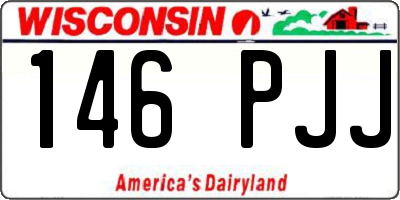 WI license plate 146PJJ