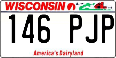 WI license plate 146PJP