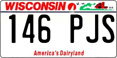 WI license plate 146PJS