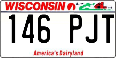 WI license plate 146PJT