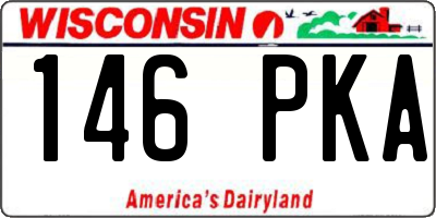 WI license plate 146PKA
