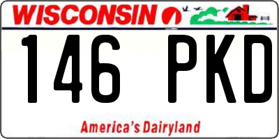 WI license plate 146PKD