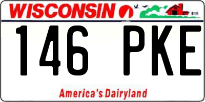 WI license plate 146PKE