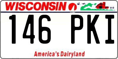 WI license plate 146PKI