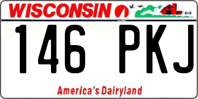 WI license plate 146PKJ