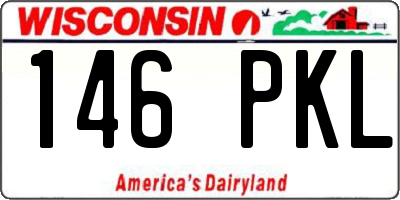 WI license plate 146PKL
