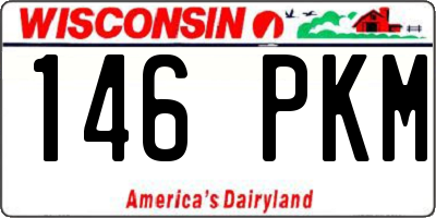 WI license plate 146PKM