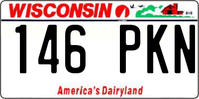 WI license plate 146PKN