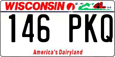 WI license plate 146PKQ