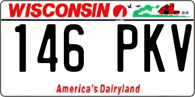 WI license plate 146PKV