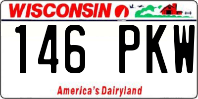 WI license plate 146PKW