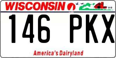 WI license plate 146PKX