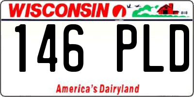 WI license plate 146PLD