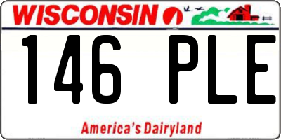 WI license plate 146PLE