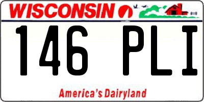 WI license plate 146PLI