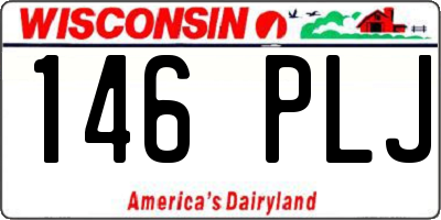 WI license plate 146PLJ