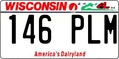 WI license plate 146PLM