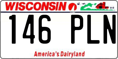 WI license plate 146PLN