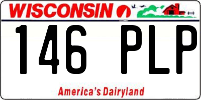 WI license plate 146PLP