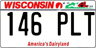 WI license plate 146PLT