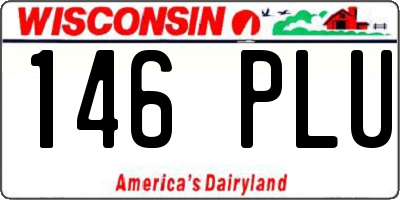 WI license plate 146PLU
