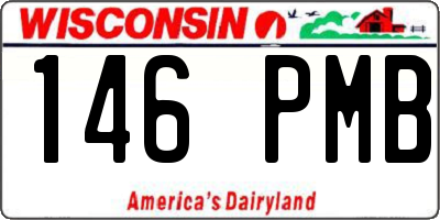 WI license plate 146PMB