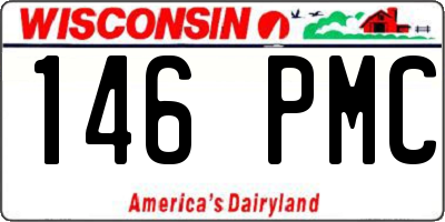 WI license plate 146PMC