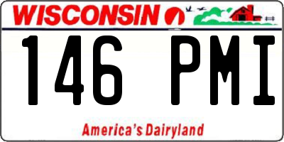 WI license plate 146PMI