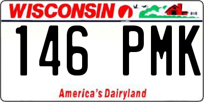 WI license plate 146PMK