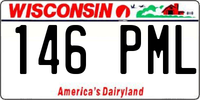 WI license plate 146PML