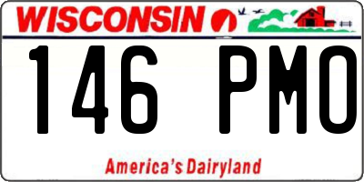 WI license plate 146PMO