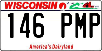 WI license plate 146PMP