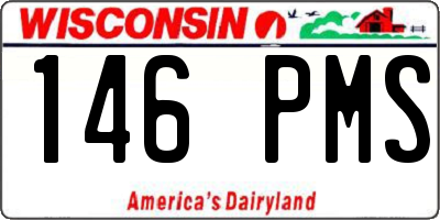 WI license plate 146PMS