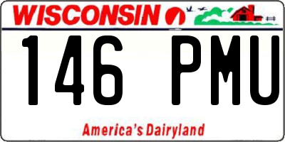 WI license plate 146PMU
