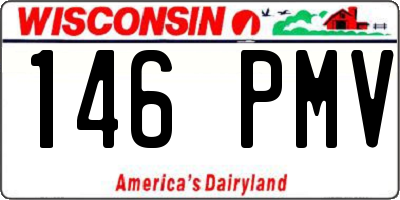 WI license plate 146PMV