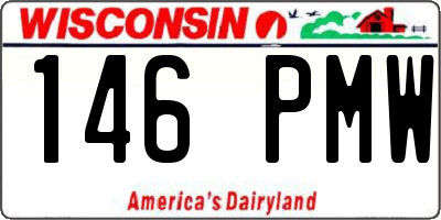 WI license plate 146PMW