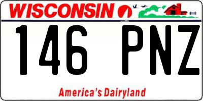 WI license plate 146PNZ